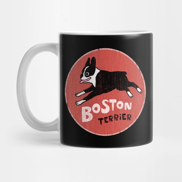 Boston Terrier | Cool Cartoon Dog Retro Style by Coffee Squirrel